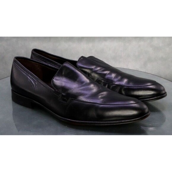 Maison Forte Darkpool Men\'s Dress Loafers Shoes Size 11.5 Leather Black main image 8